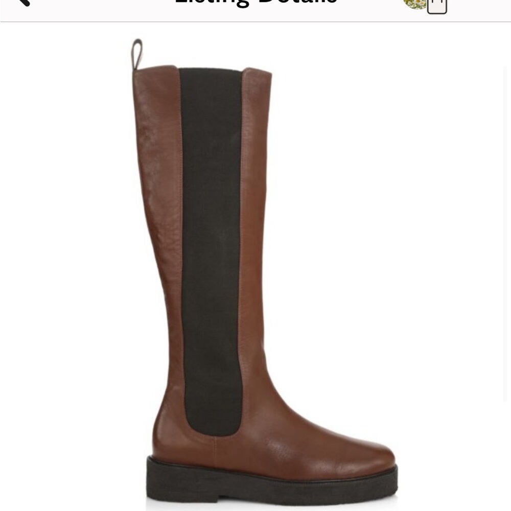 STAUD Brown and Black Combat Boots